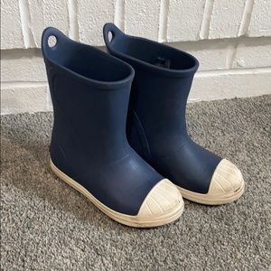 Kids Crocs Rain Boots Navy Size 1